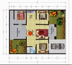 Desainnya minimalis dan pastinya enggak sesak! 5 Contoh Gambar Denah Rumah Minimalis 3 Kamar Tidur Type 36 Nyaman Fungsional Rumah123 Com