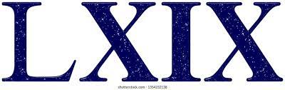 This simple roman numerals converter can be used at any time to convert numbers to roman numerals.if you need to make conversion from arabic numbers to roman numerals, simply enter the number to the box on the right, and press the button 'convert to roman'. Roman Numeral 69 Sixty Nine Star Stock Illustration 1354232138