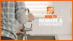 how to remove a kitchen faucet the
