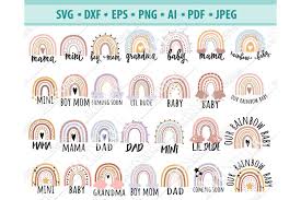 If the stylesheet you link to has the file extension of a preprocessor, we'll attempt to process it before applying. Rainbow Svg Baby Shower Svg Cute Rainbows Png Dxf Eps 564128 Cut Files Design Bundles