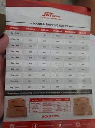These are the jrs express rates for domestic shipping, effective as of september 1. Shipping Rates Of J T Express Tres Marias Pre Loved Facebook