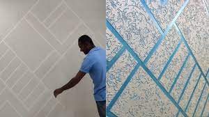 Maybe you would like to learn more about one of these? Wall Texture Design Masking Tape And Rustic Special Effect Wall Texture Design Texture Design Textured Walls