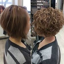 Before And After Perm On Inverted Bob Style Short Permed Hair Permed Hairstyles Hair Styles