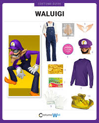 Dress Like Waluigi Mario Halloween Costumes Mario Bros Costume Wario Costume