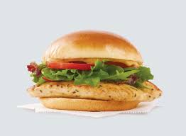 Sugar in a 1 grilled chicken breast fillet patty is about 0 g and the amount of protein in a 1 grilled chicken breast fillet patty is approximately 15 g. 27 Fast Food Chicken Sandwiches Ranked For Nutrition