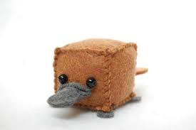 Breathlessbloom I Will Make You A Cube Platypus For 5 On Fiverr Com Felt Crafts Felt Toys Felt Diy