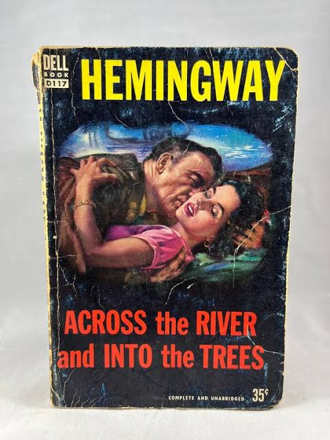Across the River and Into the Trees by Ernest Hemingway, 1950 Dell - Etsy