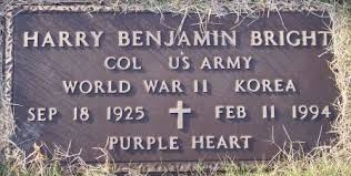 COL Harry Benjamin Bright (1925-1994)