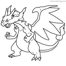 Charizard is a draconic, bipedal pokémon. Mega Charizard Pokemon Coloring Pages Xcolorings Com