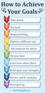 How To Achieve Your Goals In 10 Steps Your Therapy Source Goal Activities Goal Setting For Students Goals Worksheet
