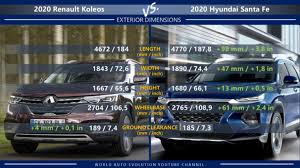 See the 2020 hyundai santa fe interior dimensions below: 2020 Renault Koleos Vs Hyundai Santa Fe Difference Technical Comparison