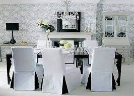 Our chair slipcovers are available in solid and print, so you can find the perfect slipcover to match your living room. Black Dining Chair Slipcovers Cheaper Than Retail Price Buy Clothing Accessories And Lifestyle Products For Women Men