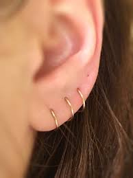 triple hoop earrings 14k gold spiral earrings ear climber earrings triple piercing spiral threader earrings cartilage earring hammered ear jewelry ear climbers earrings green gemstones jewelry