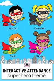 superhero attendance classroom management tool for