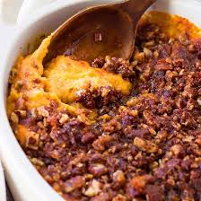 What's not to like about creamy and sweet potatoes topped with lots of delicious after you peel the sweet potatoes, cut them into equal size cubes. Healthy Paleo Sweet Potato Casserole Recipe Wicked Spatula
