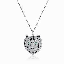 Cartier Diamond Tiger Pendant Necklace Pretty Jewellery Amazing Jewelry Animal Jewelry