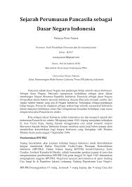 Pdf Sejarah Perumusan Pancasila Sebagai Dasar Negara Indonesia