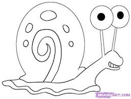 Snails Colouring Pages How To Draw Gary The Snail From Spongebob Squarepants Snails Colouring Pages Spongebob Drawings Spongebob Coloring Spongebob