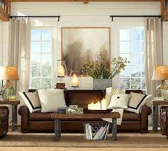 I am in the market now for new furniture and so far bassett is at the top of the list for wood furniture, although for couches i am going to look somewhere else because. Turner Roll Arm Leather Sleeper Sofa Pottery Barn Warm Color Scheme Laurel Home