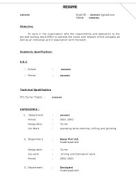 Iti resume format electronics resume template 8 free word. Fresher Resume Sample16 By Babasab Patil