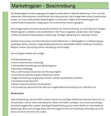 Het rapport is op intern en extern onderzoek gebaseerd waarna strategische, tactische. Marketingplan In Excel Sofort Download