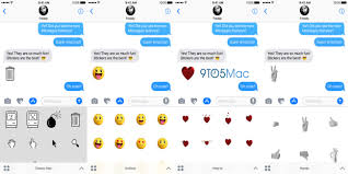 The advantage of this little window (compared to emoji options within many individual apps) is that the same. Apple Releases 4 Animated Emoji Ios 10 Messages Sticker Packs For Beta Testers Classic Mac Smileys Hearts Hands 9to5mac