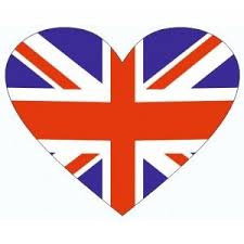 Sticker Drapeau Anglais En Forme De Coeur Drapeau Anglais Drapeau Drapeau Angleterre