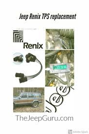 Jeep Renix Tps Replacement Jeep Jeep Xj Jeep Cherokee Xj