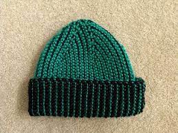 2 Color Tunisian Crochet Mio S Hat Pattern By Becky Simmons Free Pattern Hat Pattern Crochet Tunisian Crochet