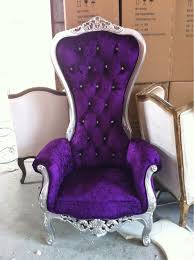 Purple King Chair Purple Chair Decor
