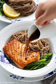 Salmon Soba Noodle Salad Delightful Plate Recipe Soba Noodles Salad Cooking Salmon Healthy Salmon Recipes