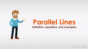 Label the angles formed as 1, 2, 3, and 4. What Are Parallel Lines Definition Examples Equations Tutors Com