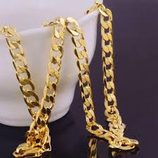 New 18k Gold Filled Chain For Men Or Women Gold Chain Jewelry Gold Chains For Men Fashion Wedding Jewelry