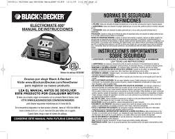 Black And Decker Electromate 400 Manual Electromate 400 Instruction Manual Pdf Free Download