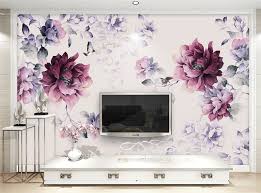 See more ideas about purple walls, purple rooms, home decor. Wallpaper Accessories Wallpaper Murals Pink Roses Wall Mural Purple Flowers Floral Photo Wallpaper Girls Bedroom Decor