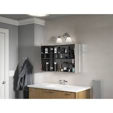 For large bathrooms, typical vanities range from 48 inches to 60 inches wide. Kohler K 81146 Maxstow 30 X 24 Frameless Double Door Medicine Dark Anodized Aluminum On Sale Overstock 29568849
