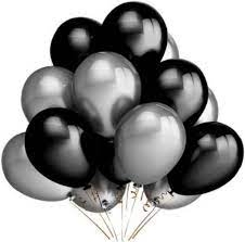 An elegant collection of black and silver balloons suitable for corporate. Theme My Party Silver Black Balloons Pack Of 100 Amazon In Toys Games