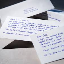 Denke daran, dass für kurzfristige reisen nach. Karten In Handschrift Werden Gelesen Bleiben In Erinnerung