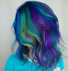 Hair By Stevie Vincent Hair Artistry Beauty Fantasy Unicorn Purple Violet Red Cherry Pink Yellow Bri Purple And Green Hair Blue Purple Hair Green Hair Colors