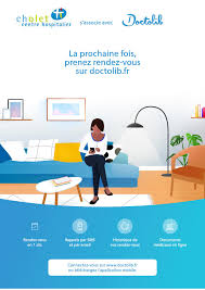 Doctolib est l'annuaire en ligne des docteurs et des professionnels de la santé. Affiche Doctolib Centre Hospitalier De Cholet