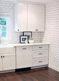 A Kitchen Update 7th House On The Left Trendy Kitchen Tile White Shaker Cabinets White Kitchen Table