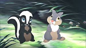 He can also be a bit of a smart aleck. Walt Disney Screencapture Of Flower And Thumper From Bambi 2 2006 Disney Characters Images Disney Drawings Walt Disney Characters