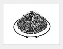 Holzdruck Poster Spaghetti Teller Kunstdruck Kuche Kuche Bilder Original Holzschnitt Original Holzdruck Handgedrucktes Poster Posterdrucke Holzdruck Holzschnitt