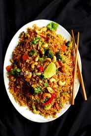 Veg Thai Fried Rice Myspicetrunk Recipe Thai Fried Rice Vegetable Rice Vegetarian Fried Rice