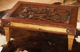 Log in to get the full facebook marketplace experience. Hand Carved Western Coffee Table With Glass Top