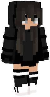 Black Hair Black Hoodie Socks Slim In 2020 Minecraft Girl Skins Minecraft Skins Cute Black Hair