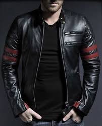 New Waxed Washable Sheepskin Leather Jacket Leather Jacket Black Cafe Racer Leather Jacket Leather Jacket Men