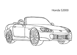 super car honda s2000 coloring page cool printable free sports pages cars coloriage de roi la couronne
