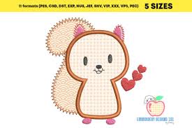 Download Design Of Cute Squirrel With Hearts Creative Fabrica SVG Cut Files