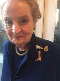 1of23former secretary of state madeleine albright signs copies of her book read my pins at the legion of honor in san francisco, calif., friday, november 16, 2016.jason henry/special to the. Madeleine Albright On Twitter Sporting My Texas Collection Of Pins Last Night In Austin En Route To San Antonio Tweetmypins Hillaryfortx Https T Co 926ceclenx